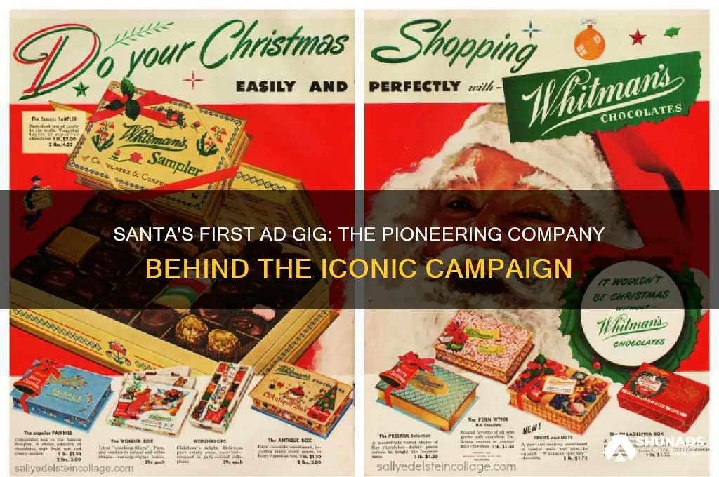 what was first company to use santa in advertising