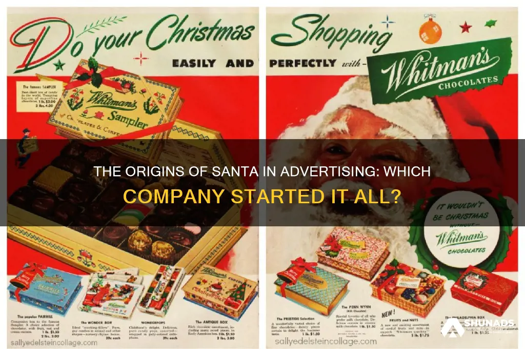 what was the first company to advertise santa