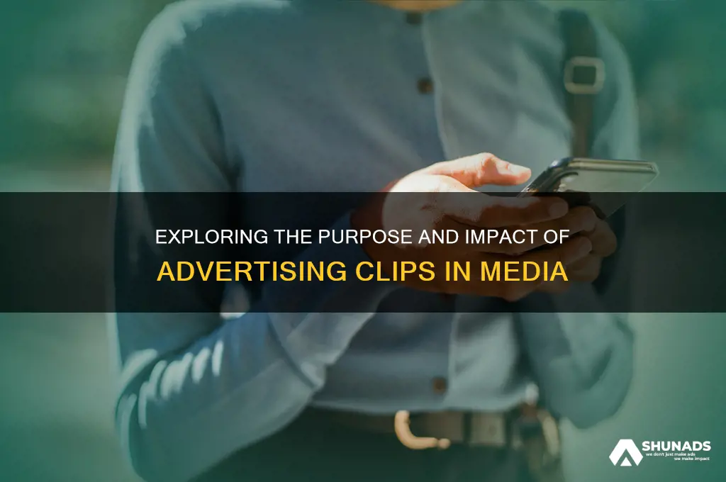 what were advertising clips used for