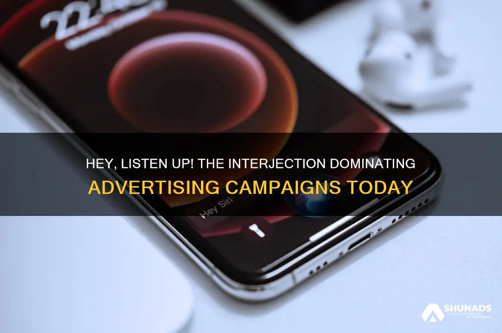 what word is an interjection commonly used in advertising