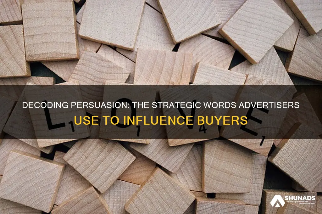 what words do advertisers use