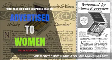 When Did Women's Razor Ads Begin Shaping Beauty Standards?