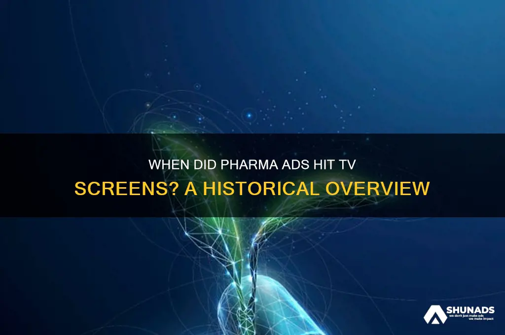 what year were pharmaceuticle companies allowed to advertise on tv