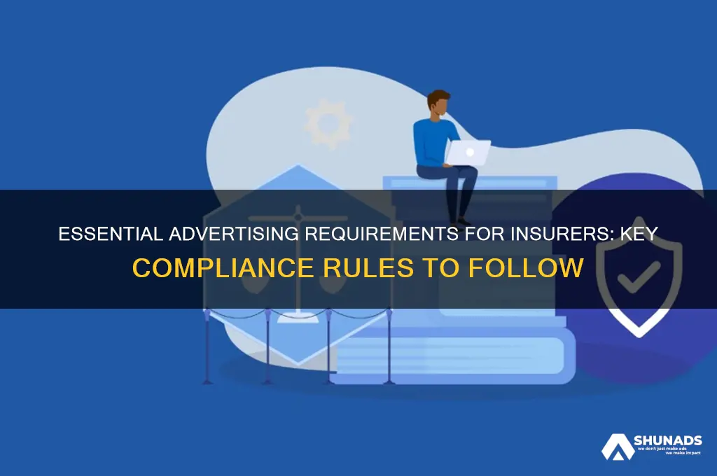 when advertising an insurer is required to use