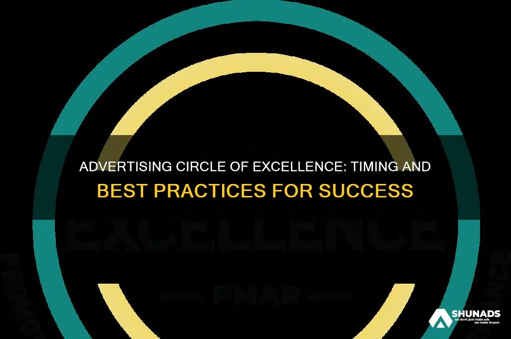 when can you advertise circle of excellence