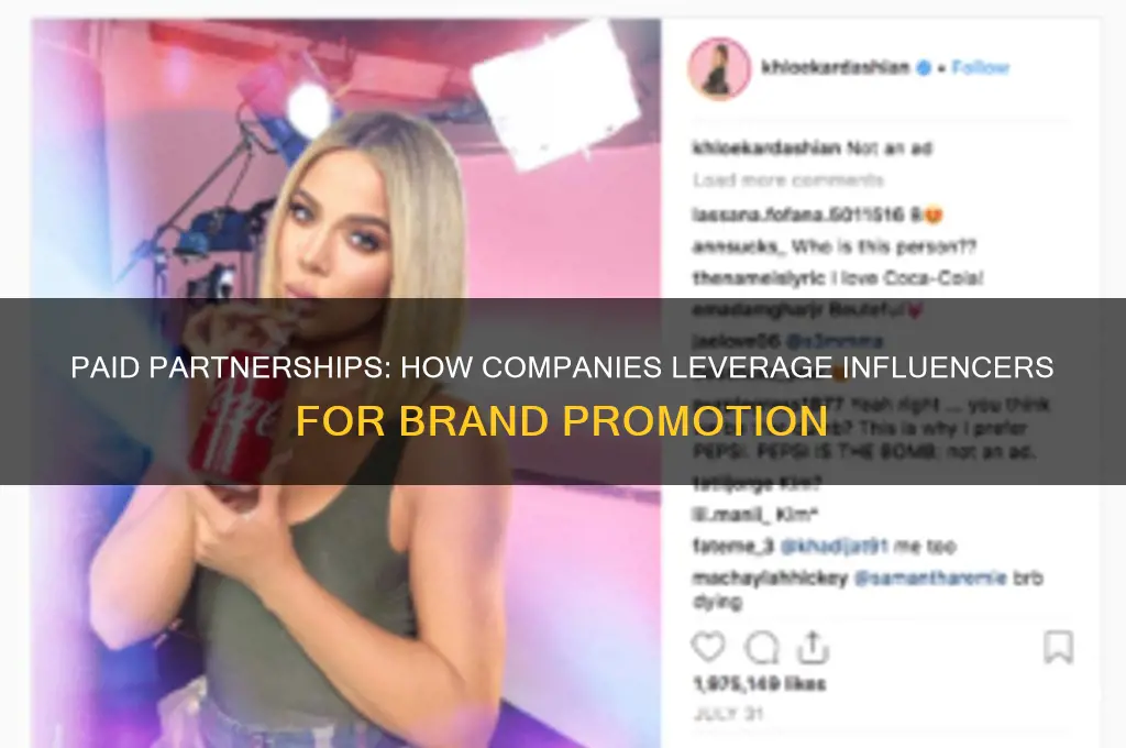 when companies pay someone to advertise
