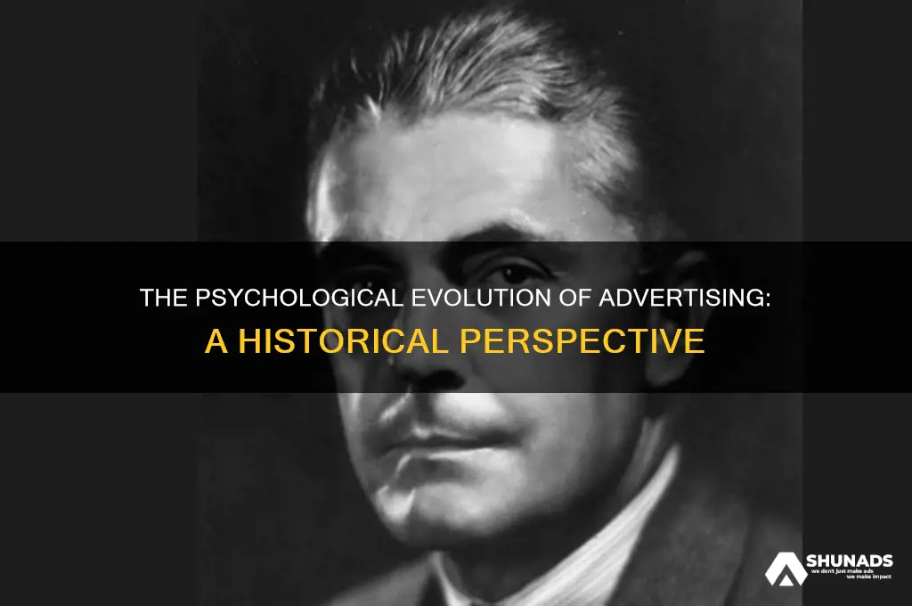 when did advertising start using psychology