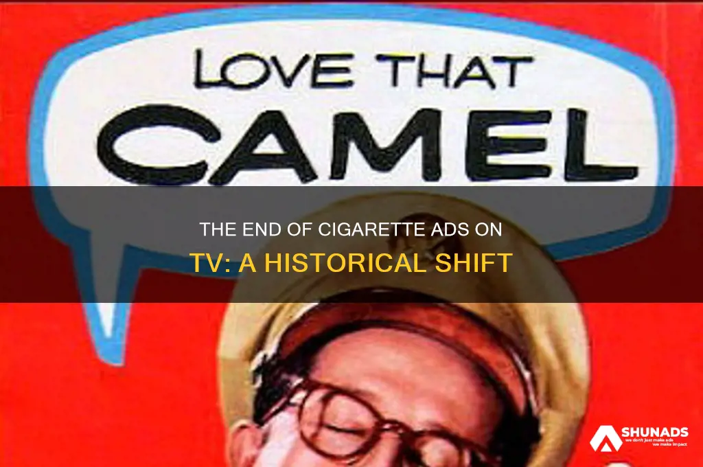 when did cigarette companies stop advertising on tv