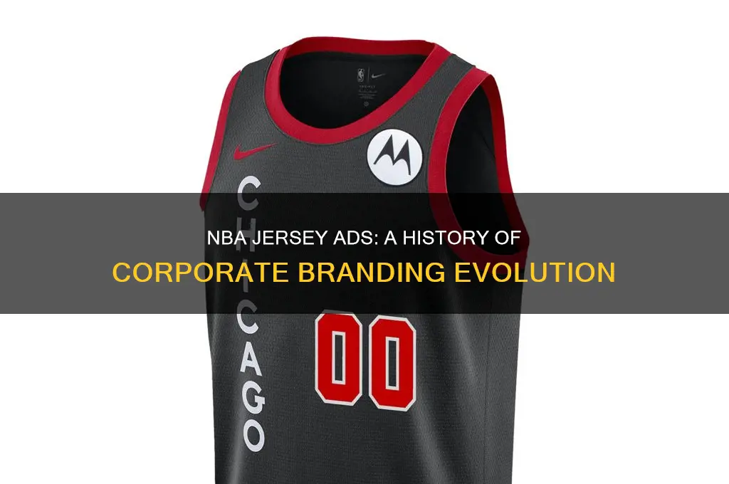 when did companies start advertising on nba jerseys