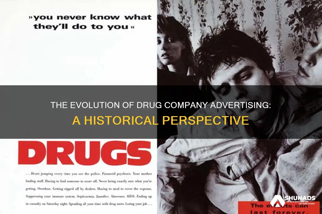 when did drug companies start to be able to advertise
