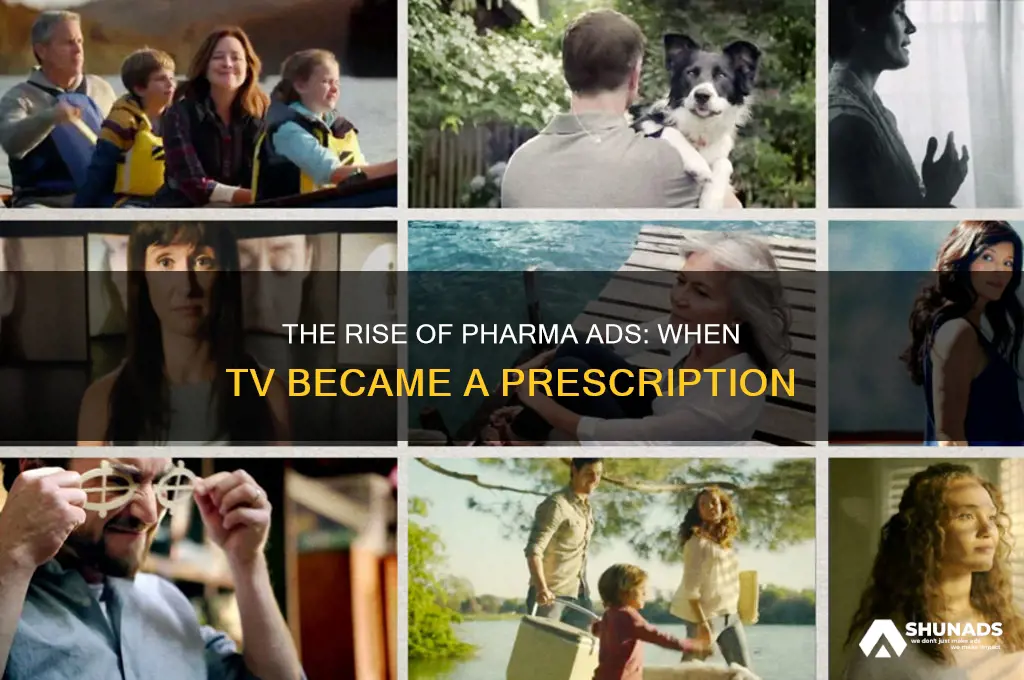 when did pharmaceutical companies start advertising on tv