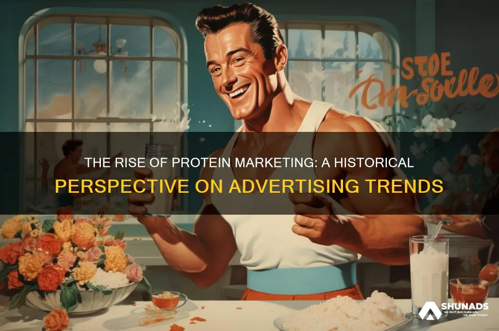 when did protien start getting advertised