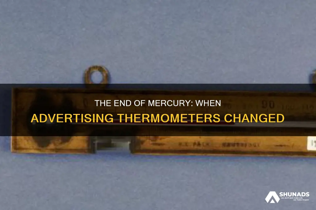 when did they stop using mercury in advertising thermometers
