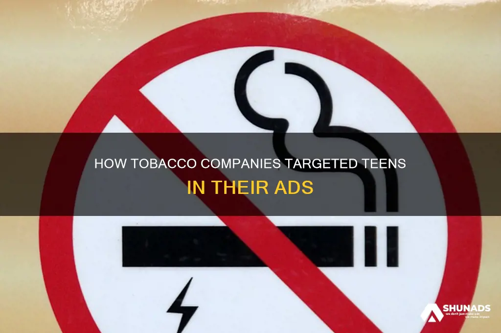 when did tobacco companies advertise to teens