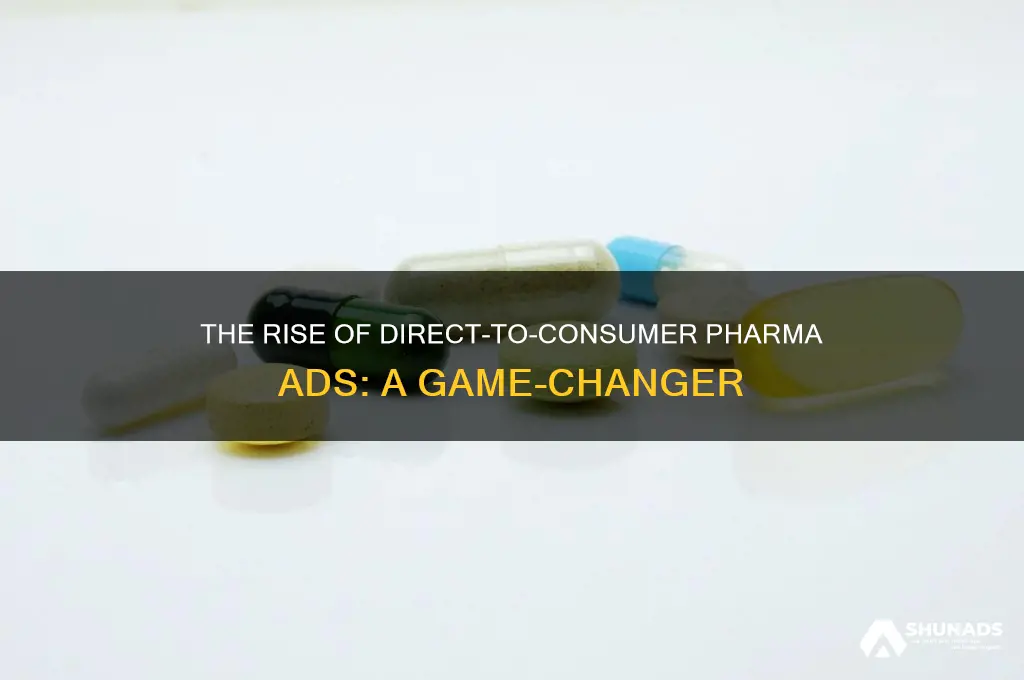 when pharmaceutica companies began advertising directly