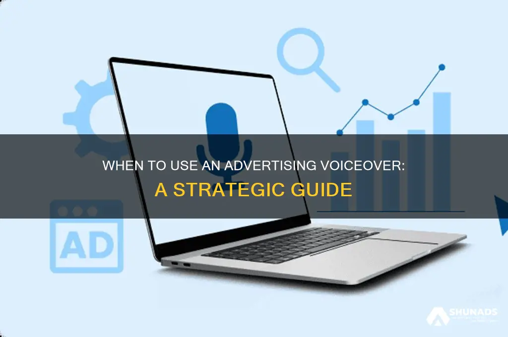 when to use an advertising voiceover