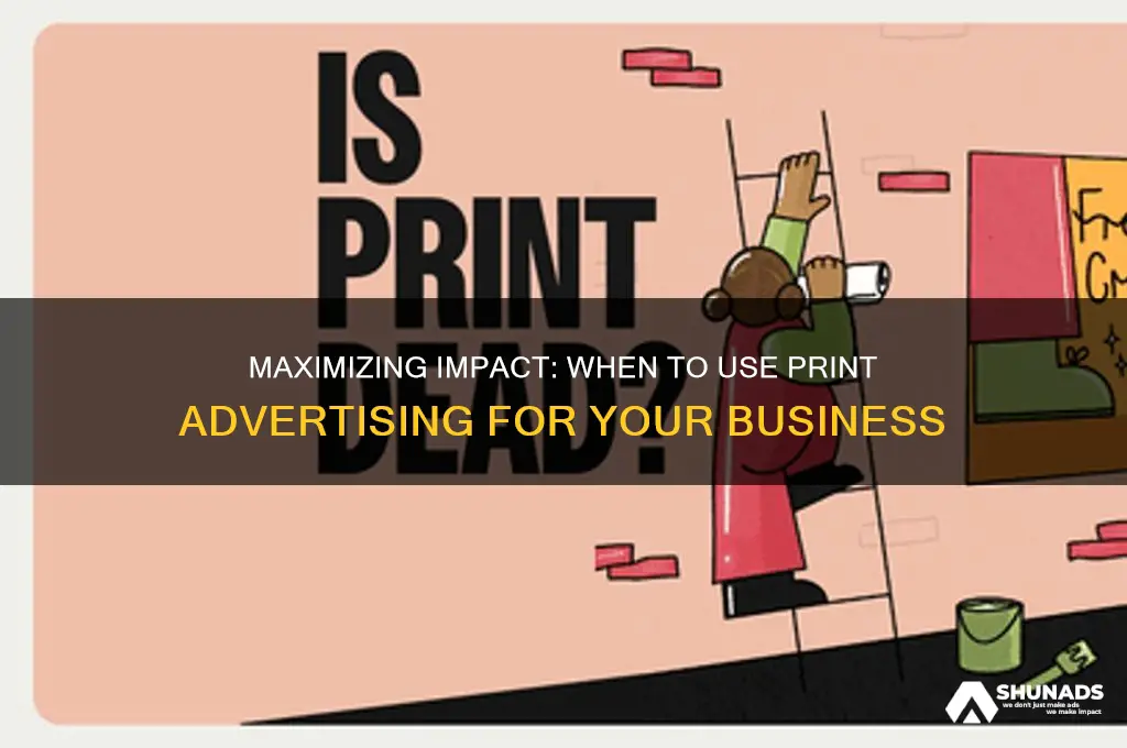 when to use print advertising