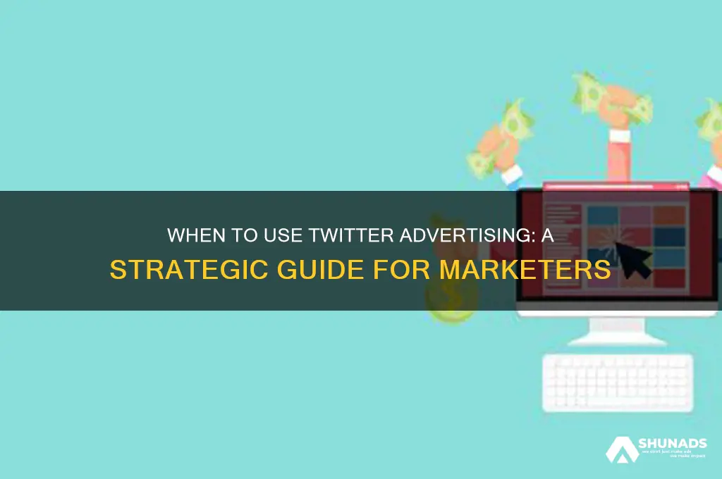 when to use twitter advertising