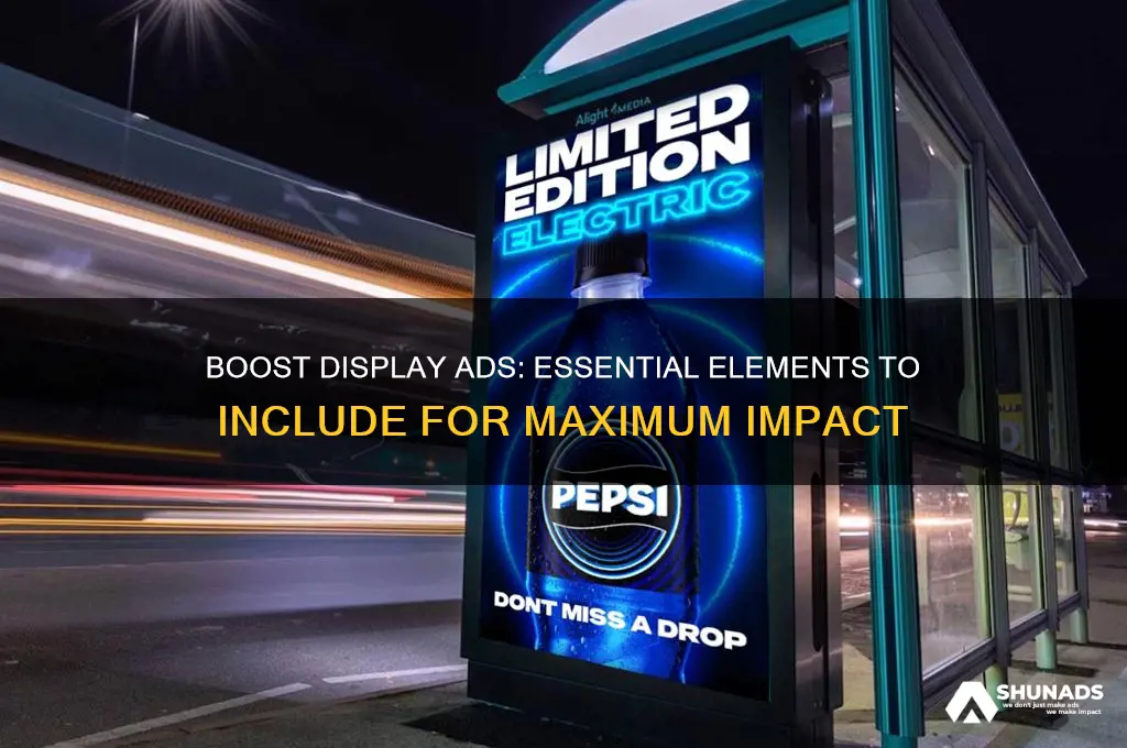 when using display advertising what could you include