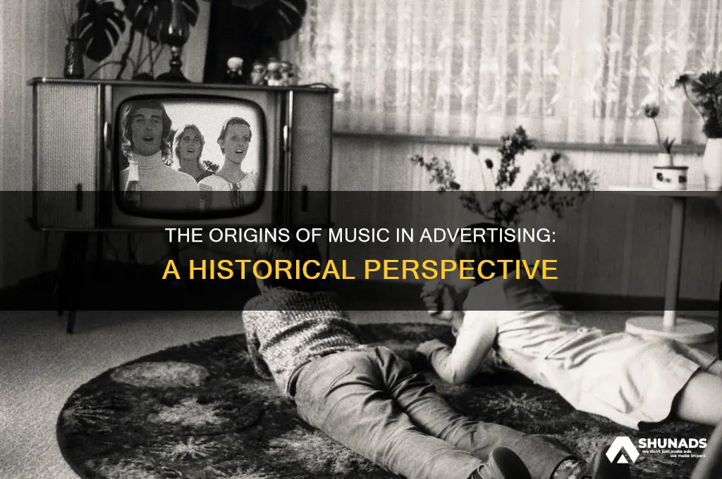 when was music first used in advertising