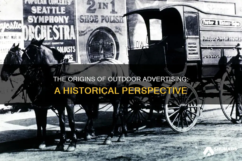 when was outdoor advertising first used