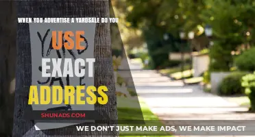 Should You Share Your Exact Address When Advertising a Yard Sale?