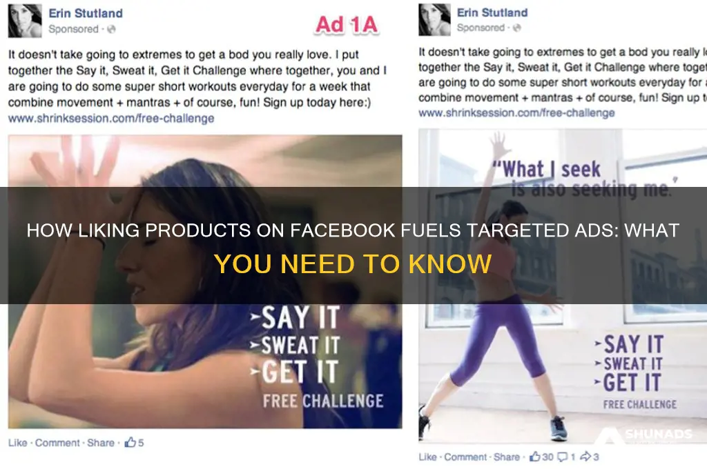 when you like products on facebook it advertises