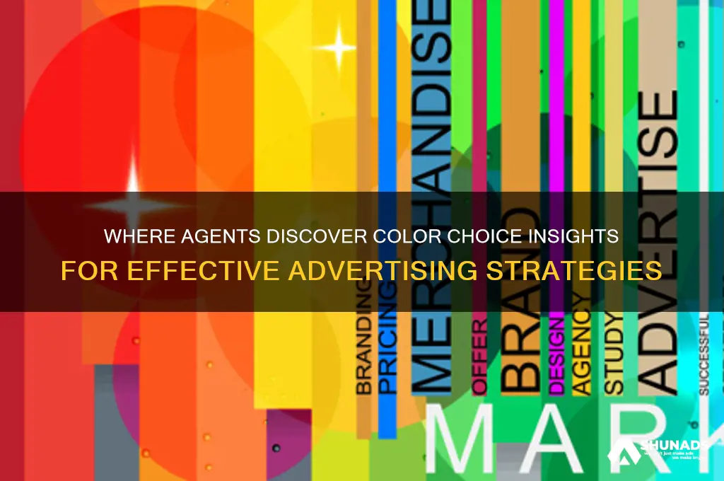 where can agents find color choice information for advertising purposes