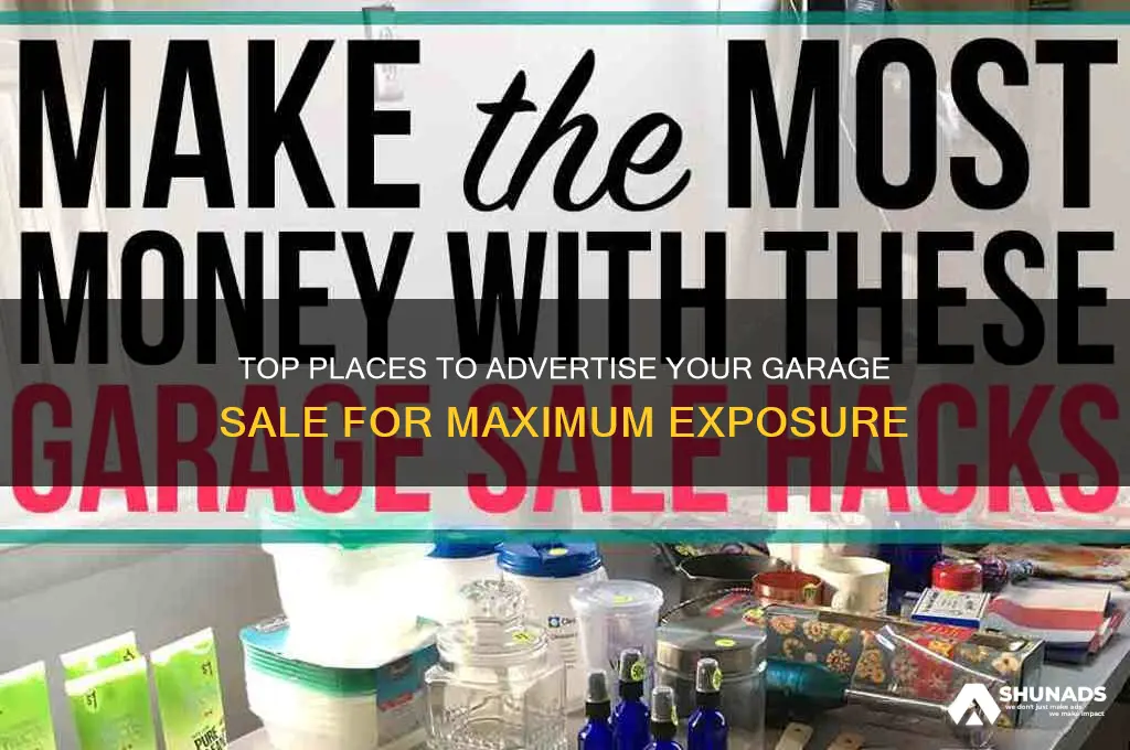where can i advertise a garage sale
