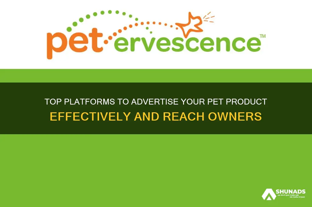 where can i advertise a pet product