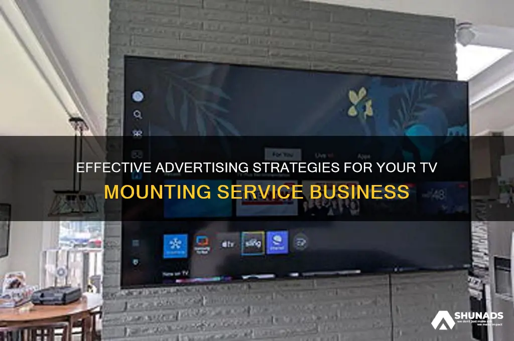 where can i advertise a tv mounting service