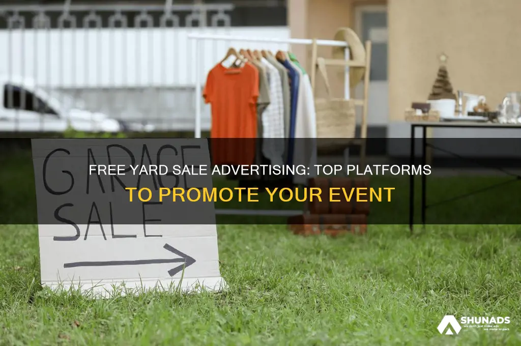 where can i advertise a yard sale for free