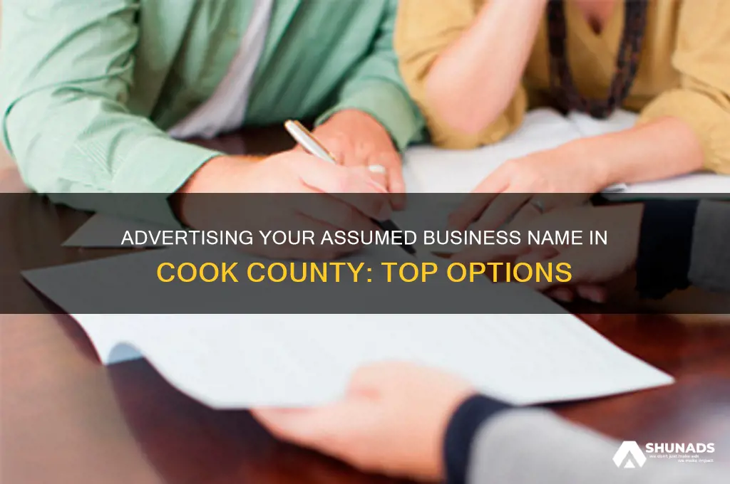 where can i advertise assumed business name in cook county
