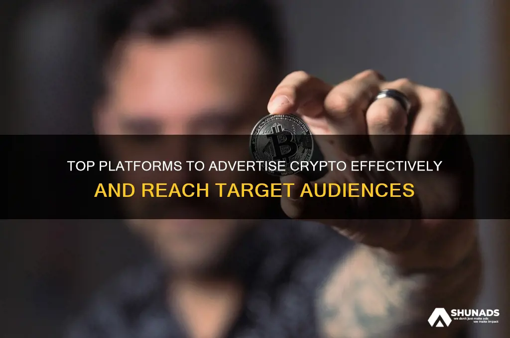 where can i advertise crypto