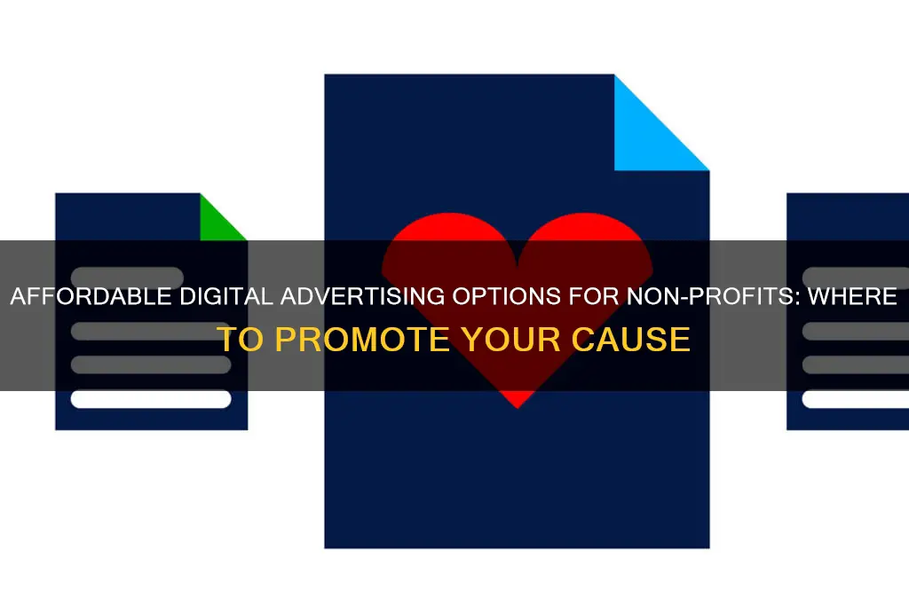 where can i advertise digitally at non-profit rate