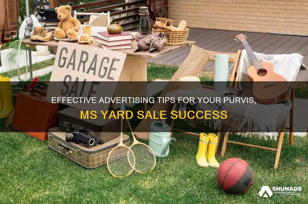 where can i advertise for a yardsale for purvis ms