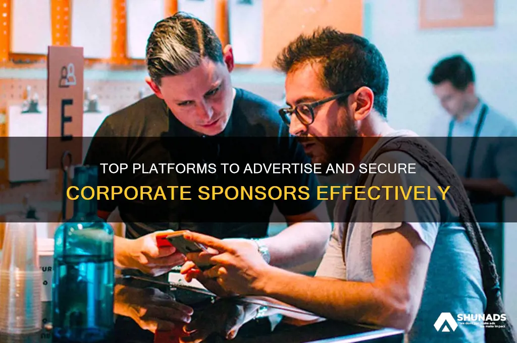 where can i advertise for corporate sponsors