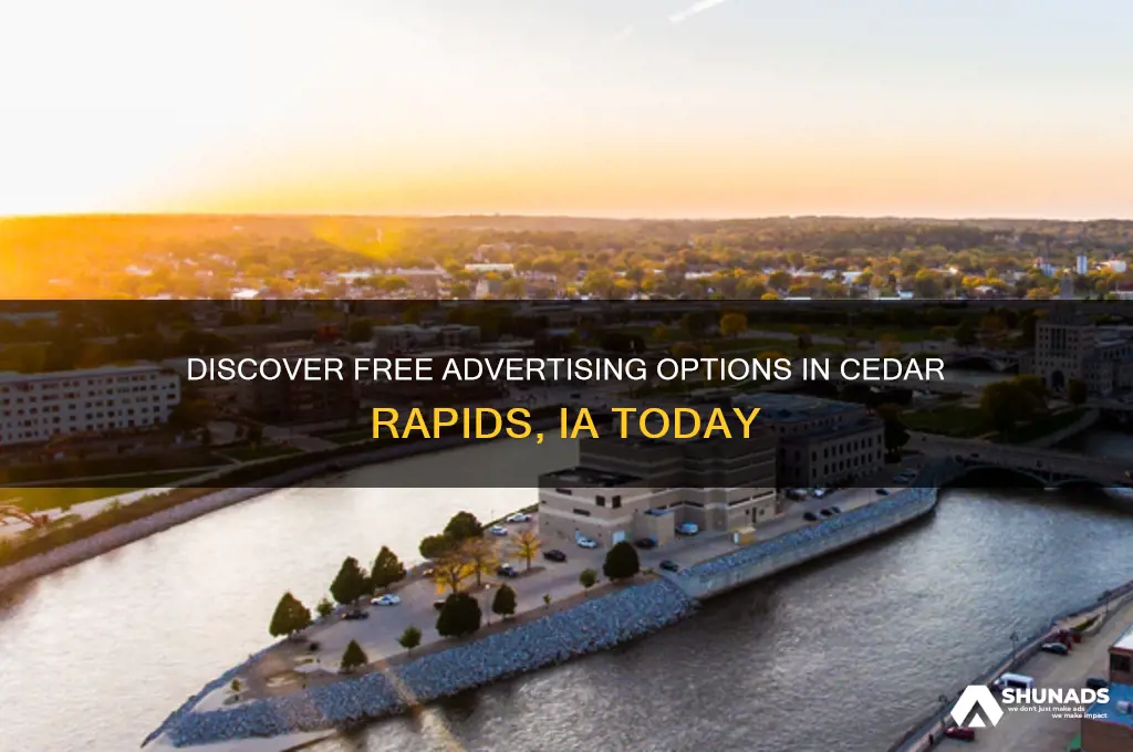 where can i advertise for free in cedar rapids ia