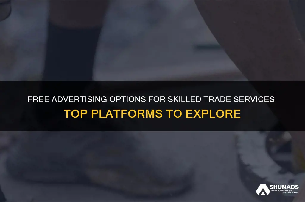 where can i advertise for free skilled trade services