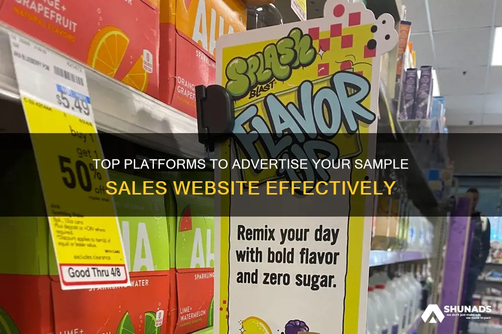 where can i advertise for sample sales websites