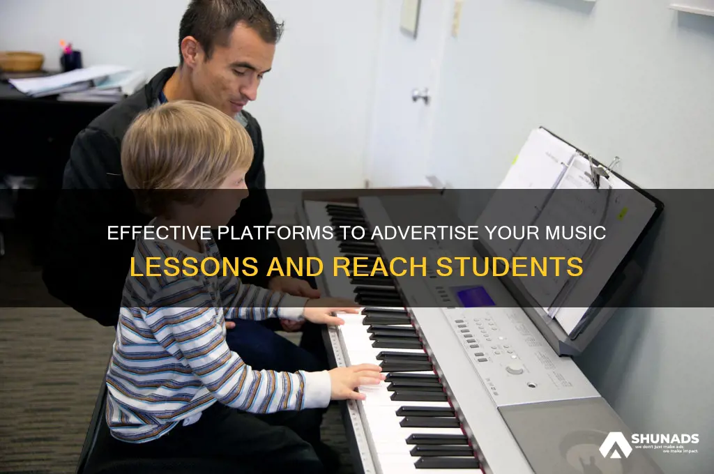 where can i advertise music lessons