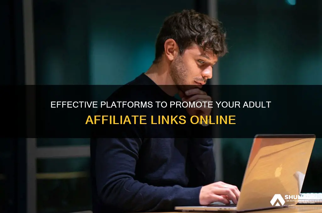 where can i advertise my adult affiliate links