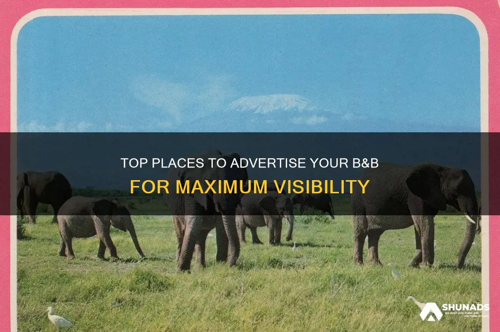 where can i advertise my b&amp