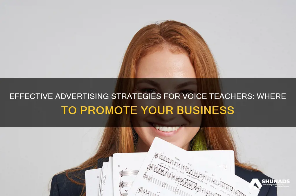 where can i advertise my business as a voice teacher