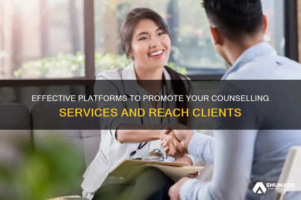 where can i advertise my counselling services