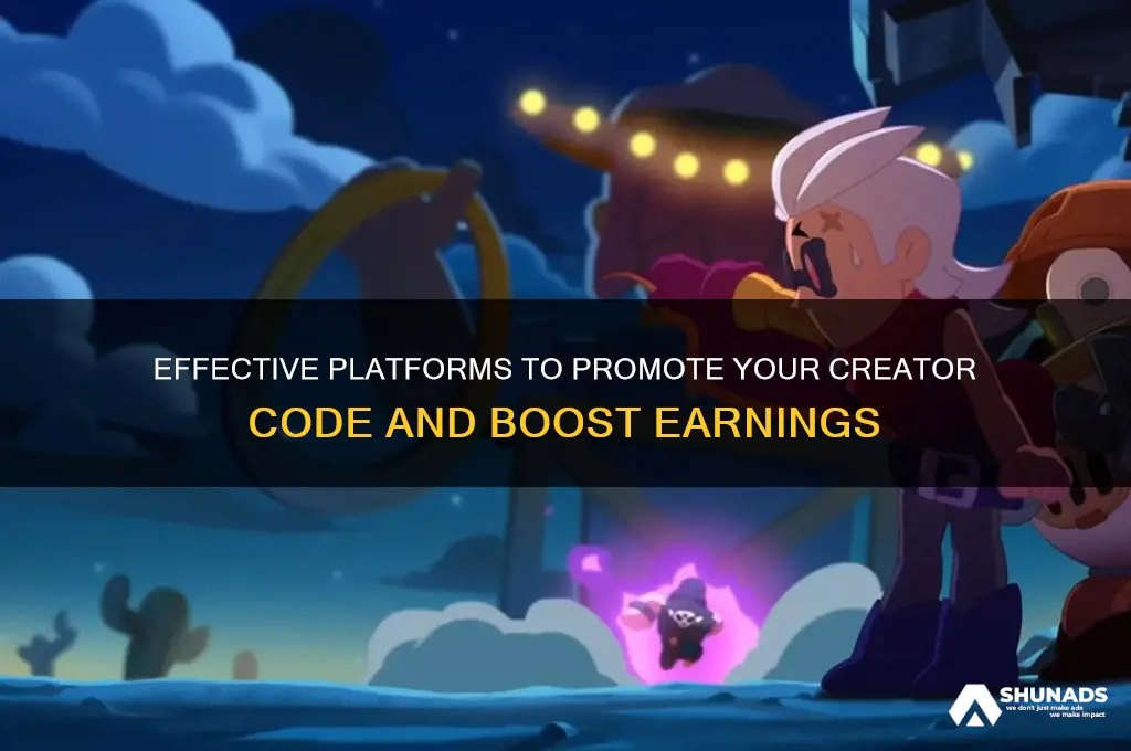 where can i advertise my creator code