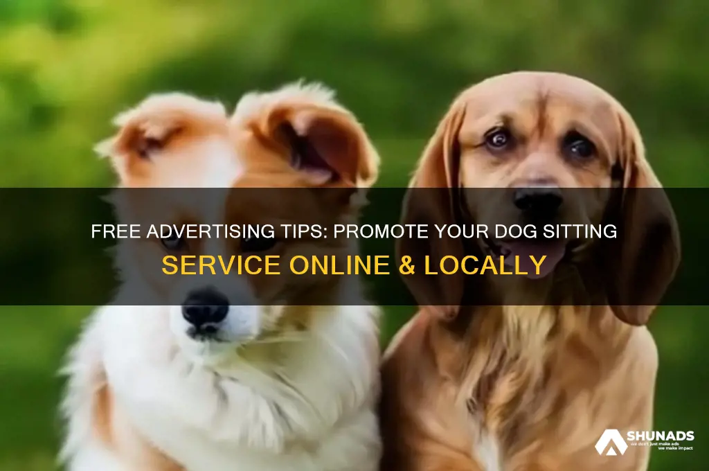 where can i advertise my dog sitting service for free