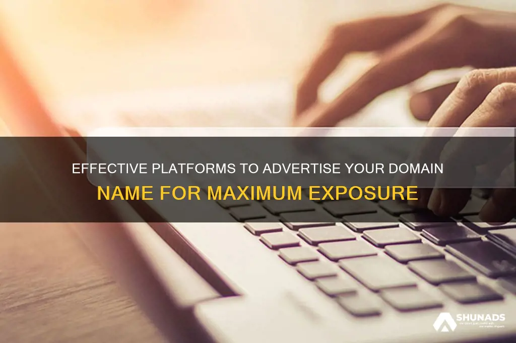 where can i advertise my domain name