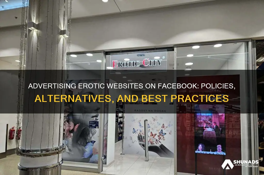 where can i advertise my erotic website on facebook