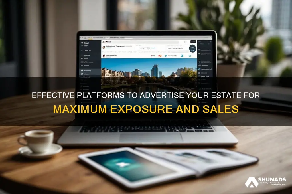 where can i advertise my estate